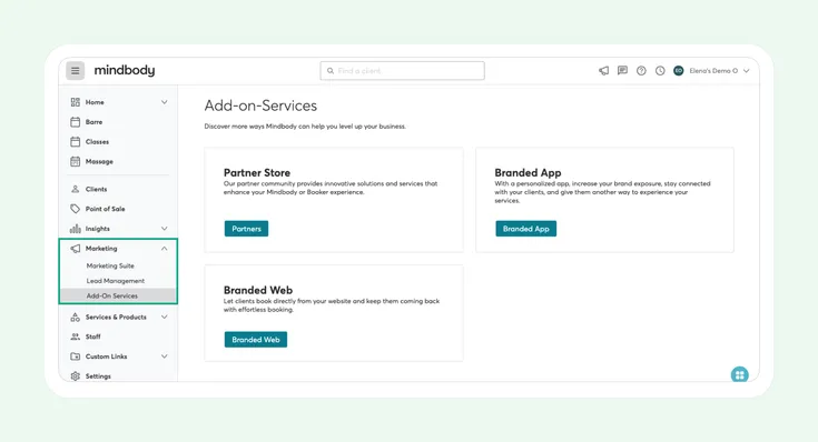 Mindbody Branded Web & App