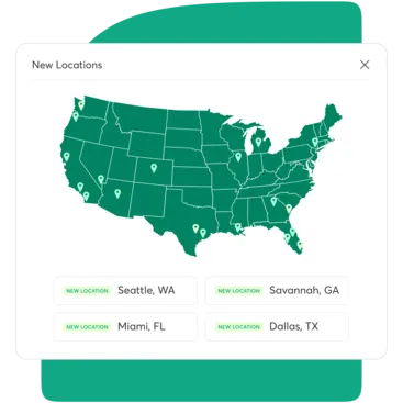 Map of barbershop locations