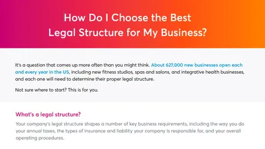Legal structure 