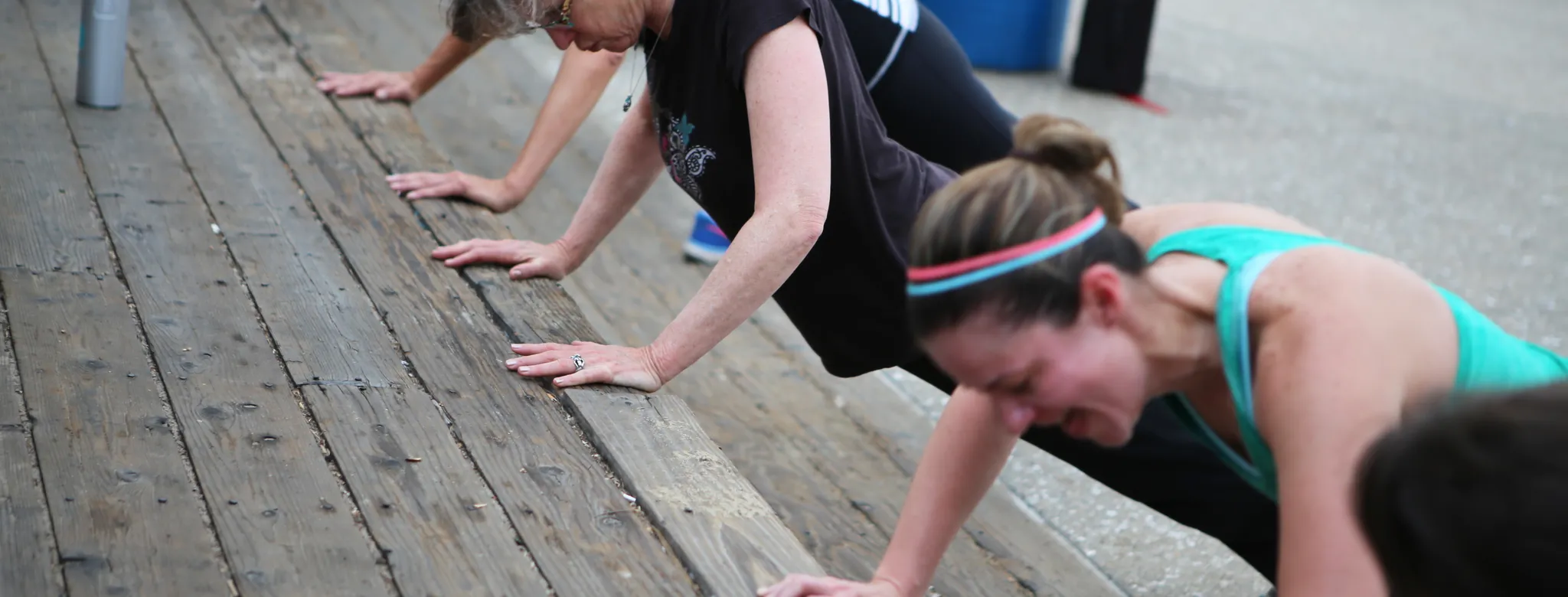 Women working out