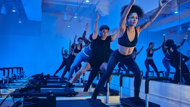 A Pilates class